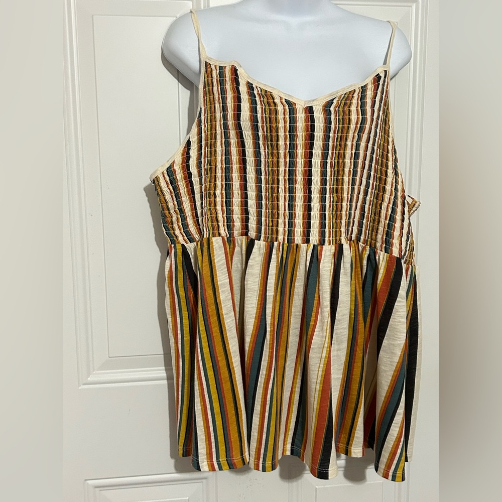 Torrid Colorful Striped Sleeveless Top